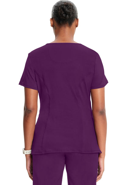 Women's Round Neck Top - Eggplant
