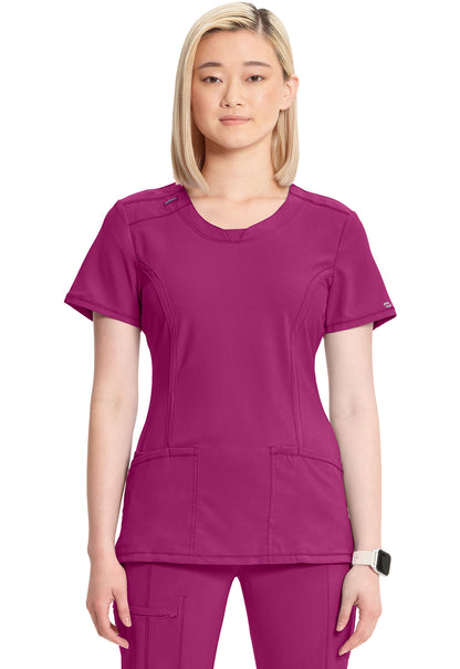 Women's Round Neck Top - Future Fuchsia