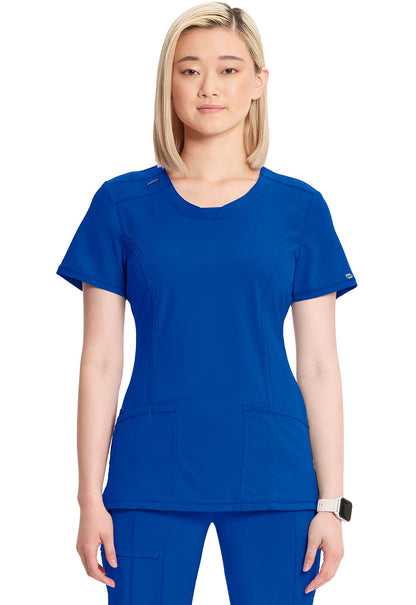 Women's Round Neck Top - Galaxy Blue