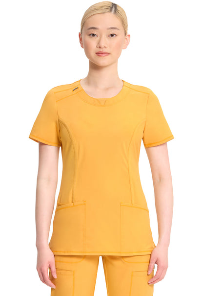 Women's Round Neck Top - Gold Rush