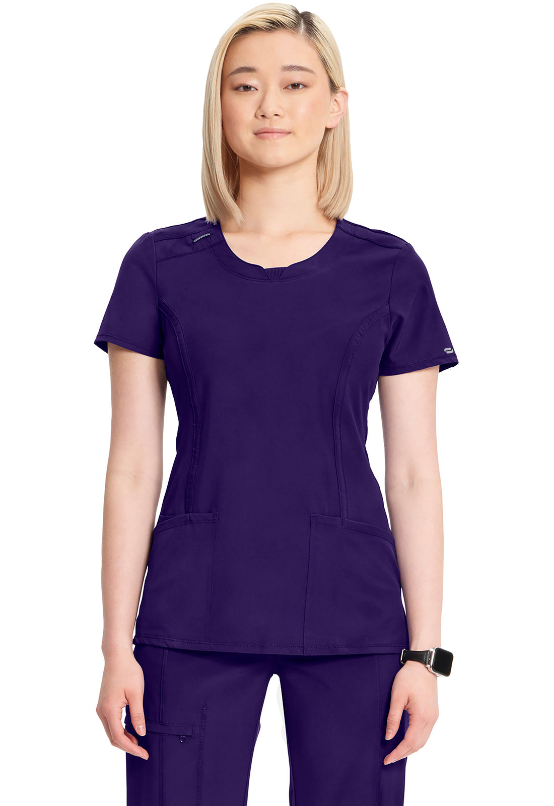 Women's Round Neck Top - Grape
