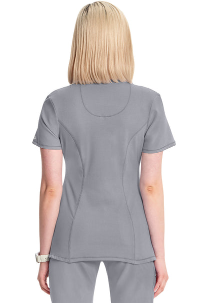 Women's Round Neck Top - Grey