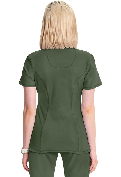 Women's Round Neck Top - Olive