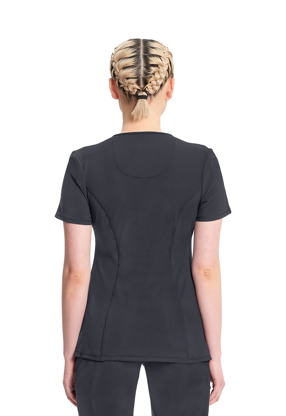Women's Round Neck Top - Pewter