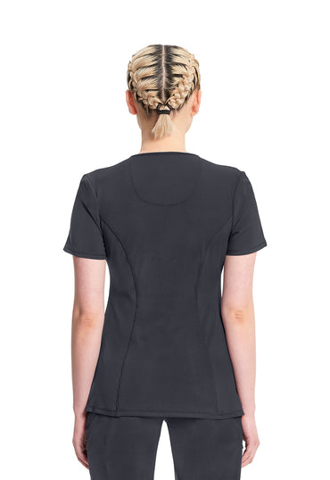 Women's Round Neck Top - Pewter