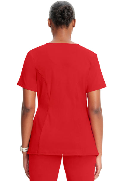 Women's Round Neck Top - Red