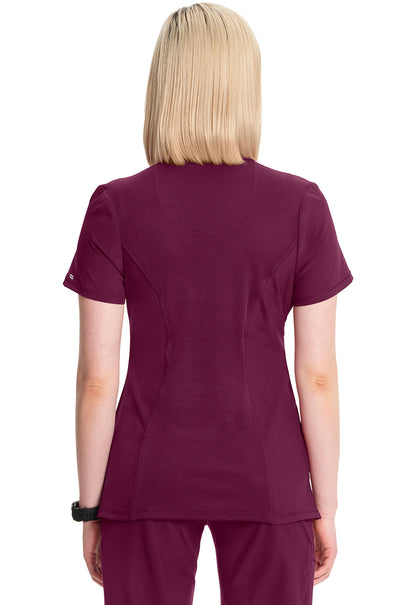 Women's Round Neck Top - Wine