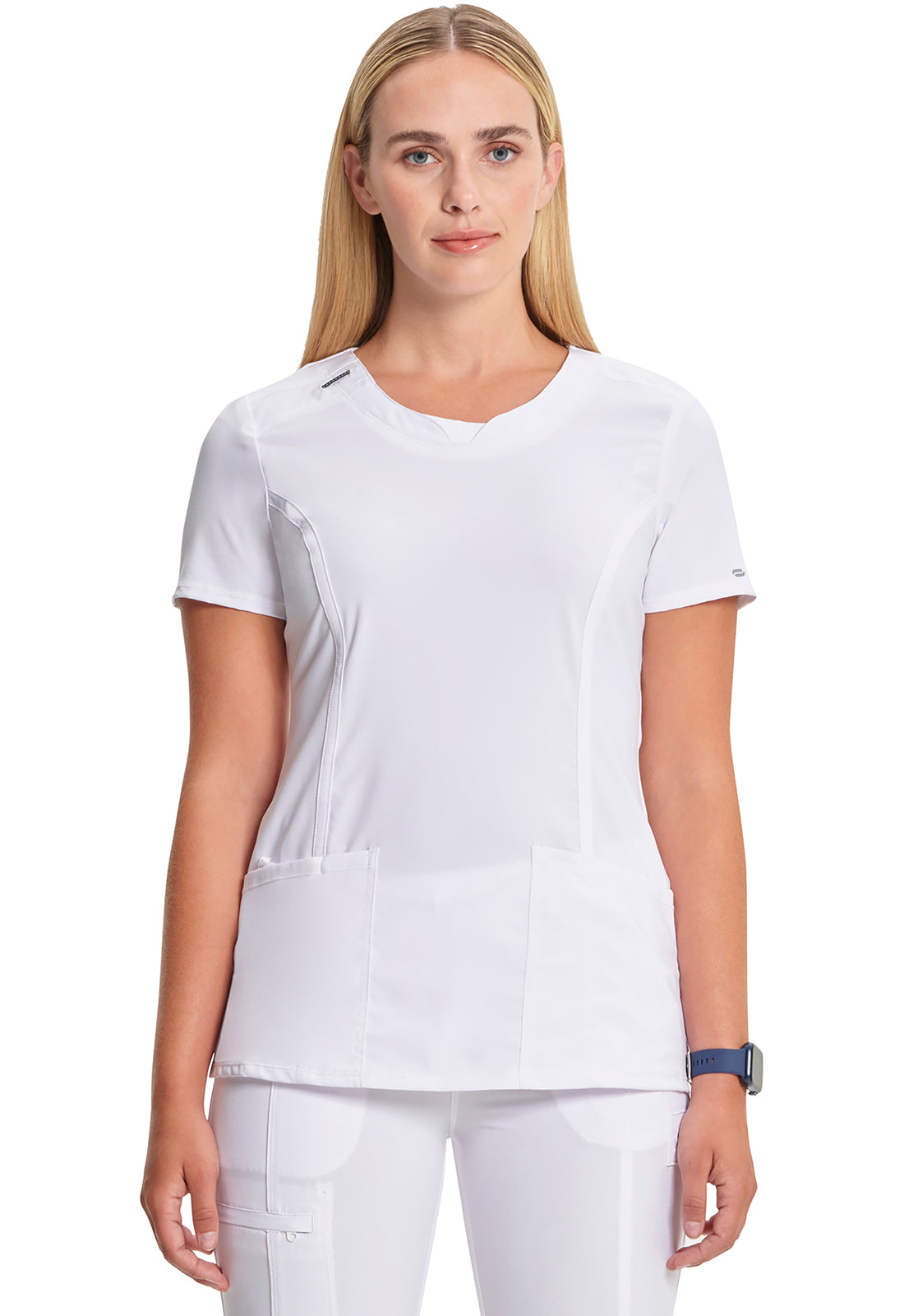Women's Round Neck Top - White
