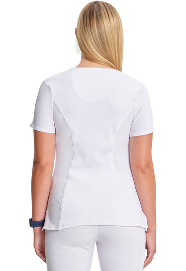 Women's Round Neck Top - White