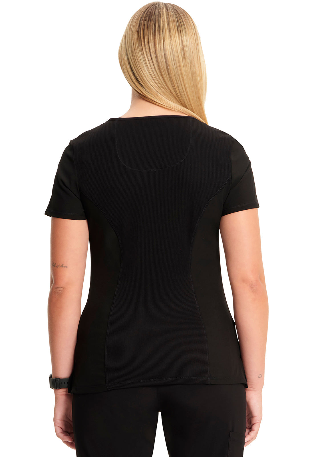 Women's Mock Wrap Top - Black