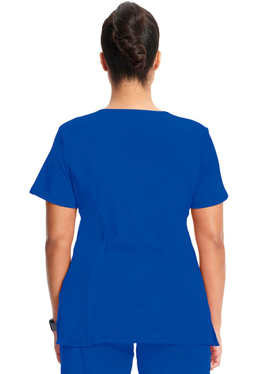 Women's Mock Wrap Top - Galaxy Blue