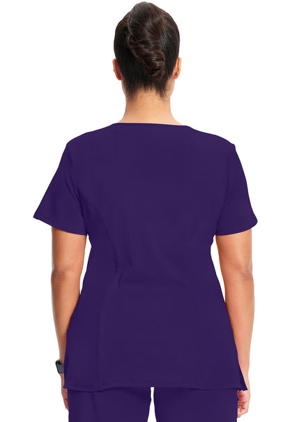 Women's Mock Wrap Top - Grape