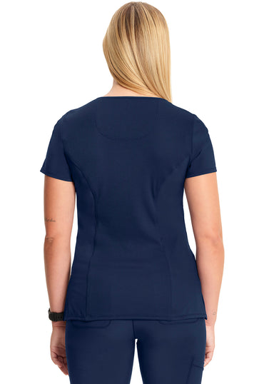 Women's Mock Wrap Top - Navy