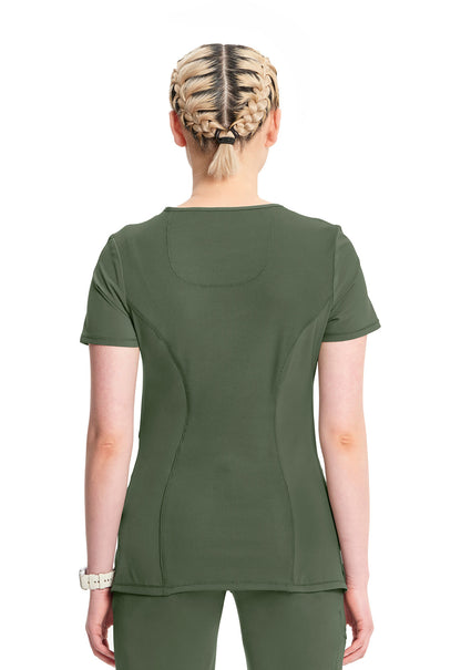 Women's Mock Wrap Top - Olive