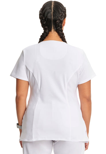 Women's Mock Wrap Top - White