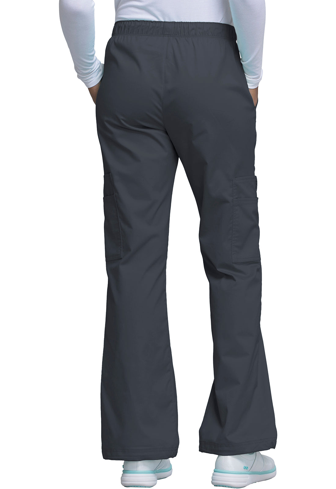 Women's Mid Rise Pull-On Cargo Pant - Pewter
