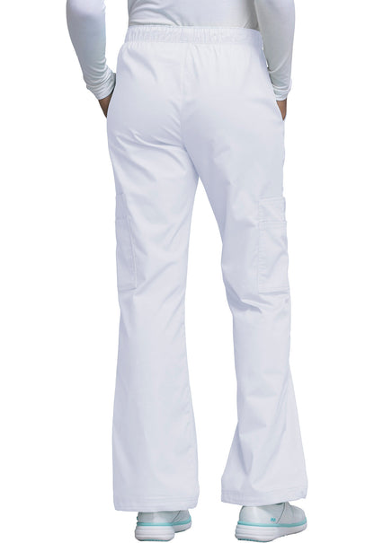 Women's Mid Rise Pull-On Cargo Pant - White