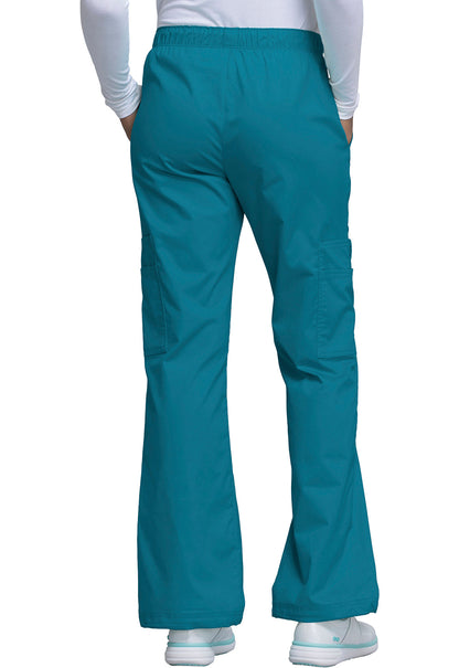 Women's Mid Rise Pull-On Cargo Pant - Caribbean Blue