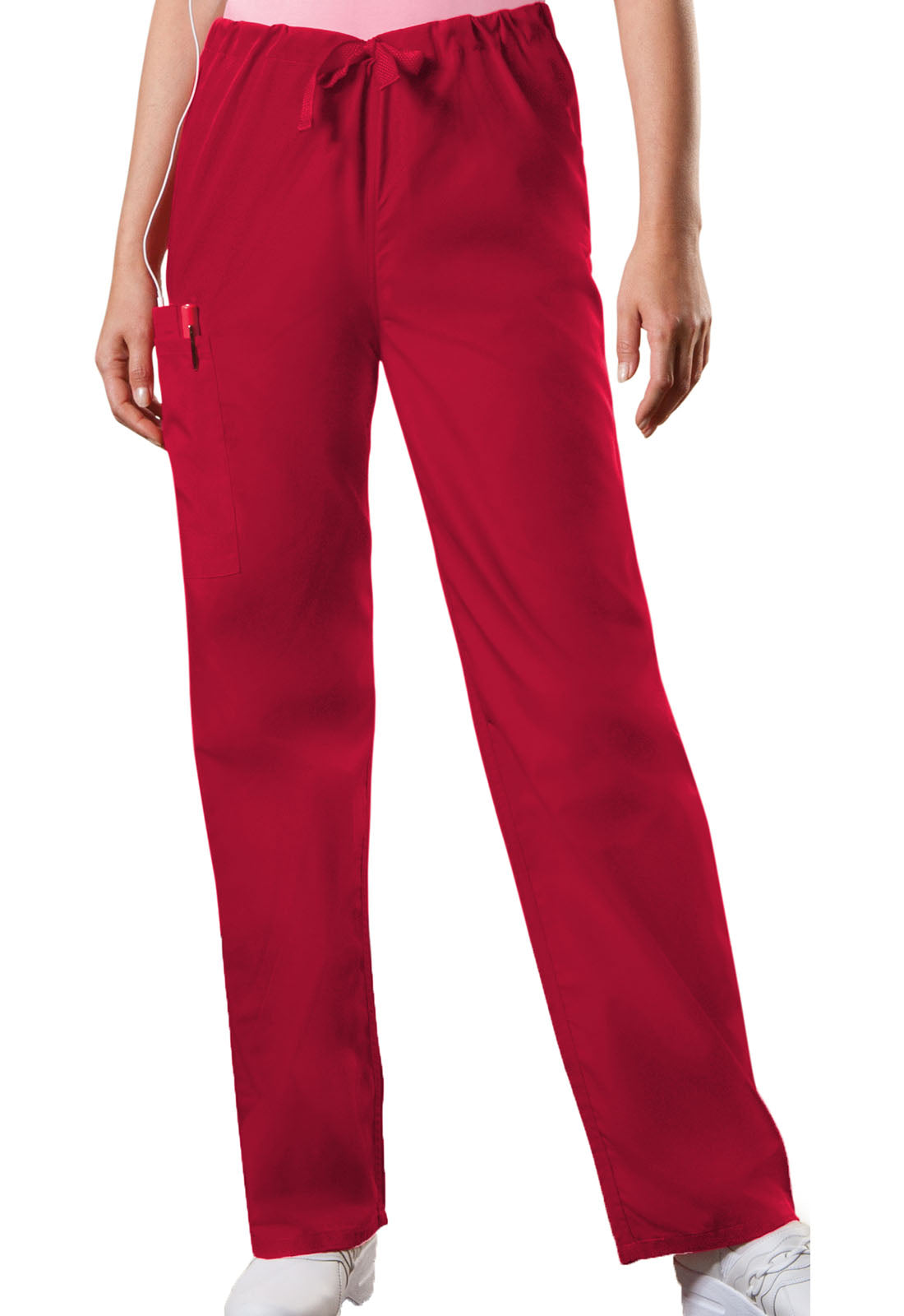 Unisex Unisex Drawstring Cargo Pant - Red