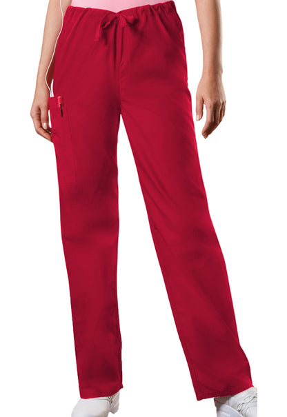 Unisex Unisex Drawstring Cargo Pant - Red