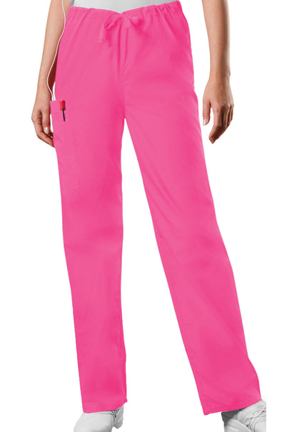 Unisex Unisex Drawstring Cargo Pant - Shocking Pink