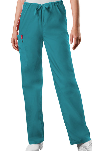 Unisex Unisex Drawstring Cargo Pant - Teal Blue