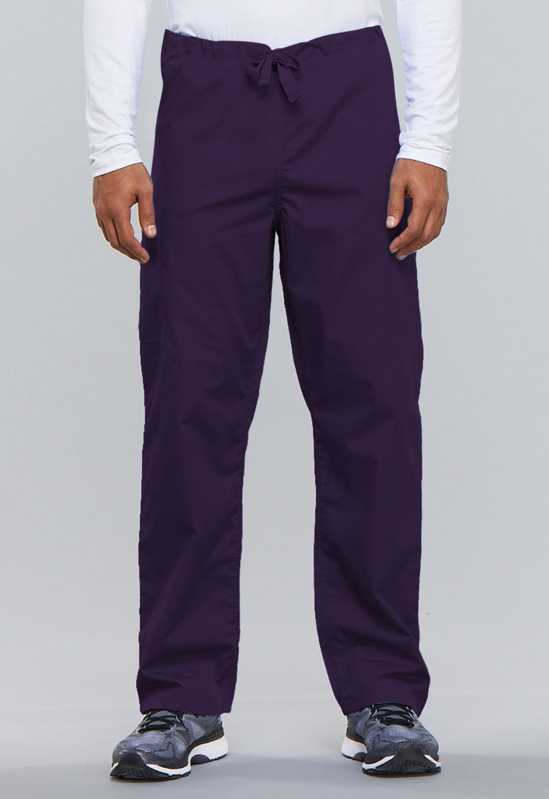 Unisex Unisex Drawstring Cargo Pant - Eggplant