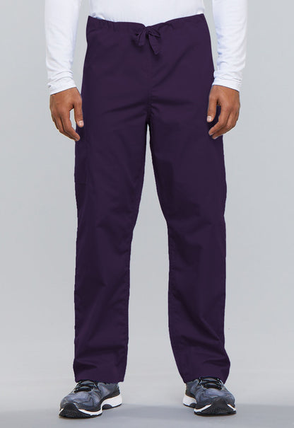 Unisex Unisex Drawstring Cargo Pant - Eggplant