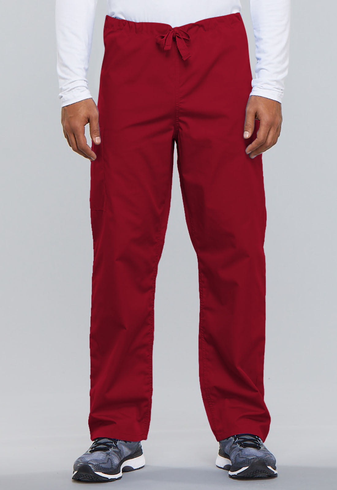 Unisex Unisex Drawstring Cargo Pant - Red