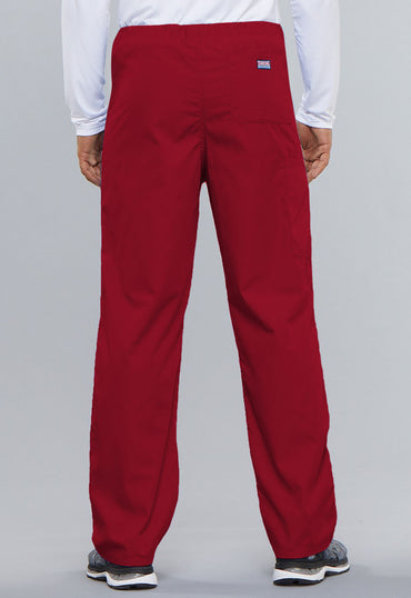 Unisex Unisex Drawstring Cargo Pant - Red