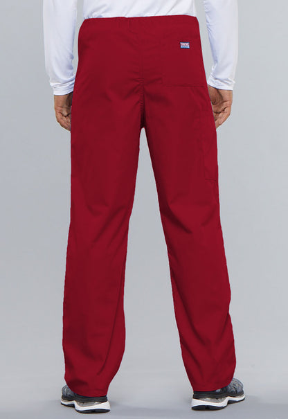 Unisex Unisex Drawstring Cargo Pant - Red
