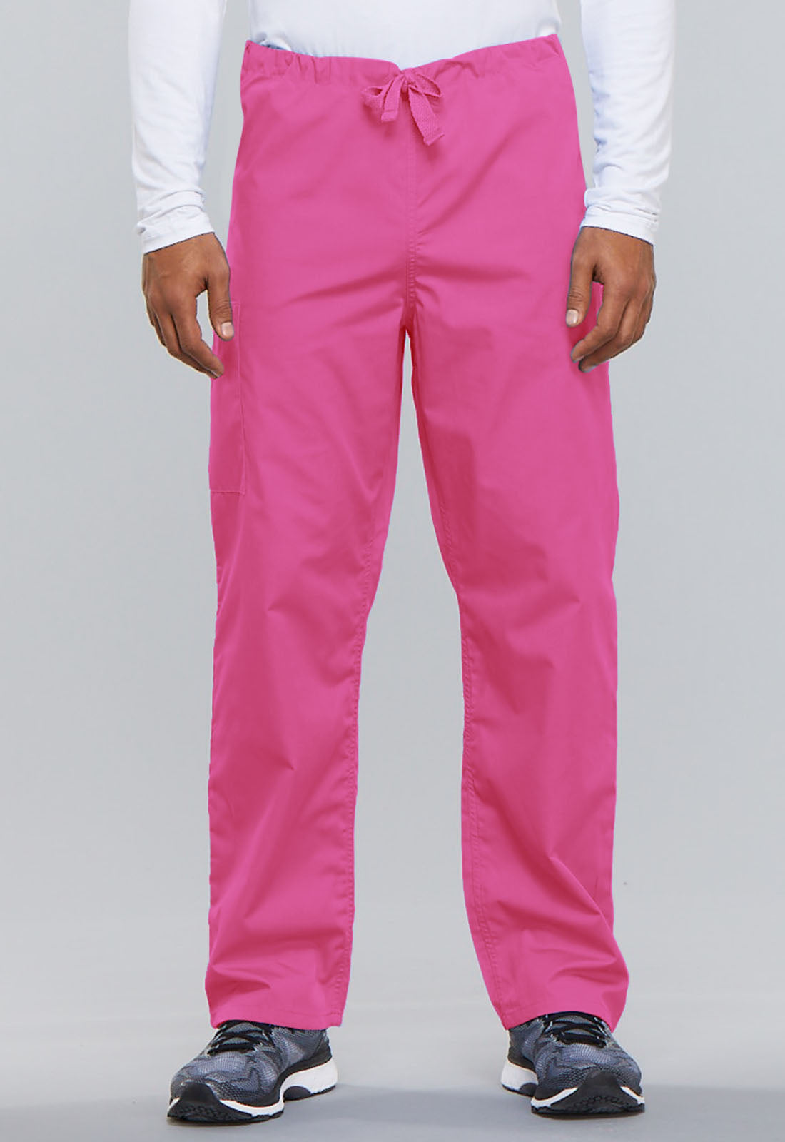 Unisex Unisex Drawstring Cargo Pant - Shocking Pink