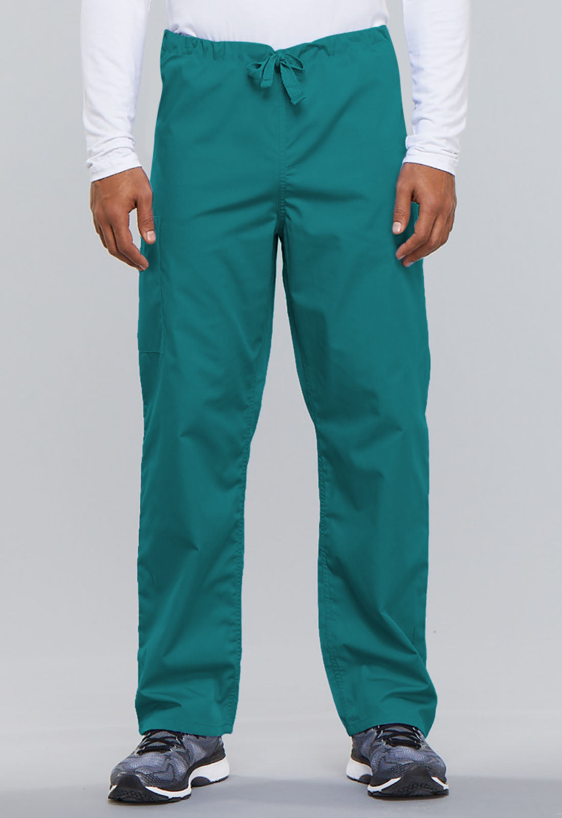 Unisex Unisex Drawstring Cargo Pant - Teal Blue