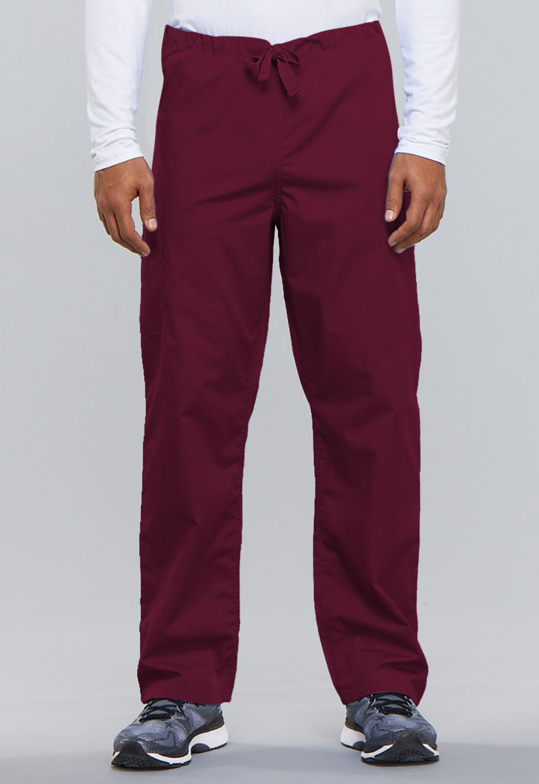 Unisex Unisex Drawstring Cargo Pant - Wine