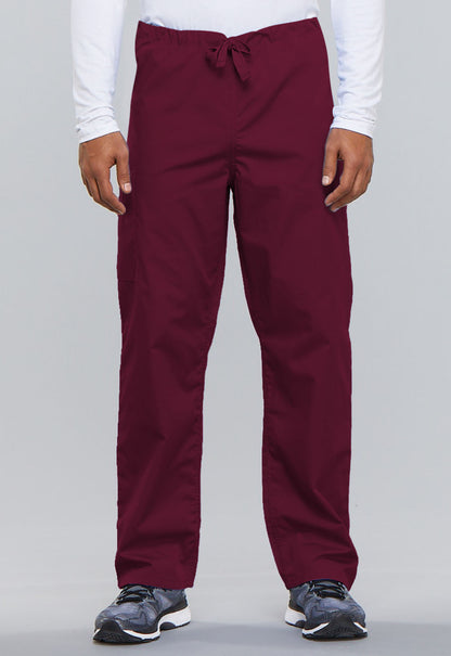 Unisex Unisex Drawstring Cargo Pant - Wine