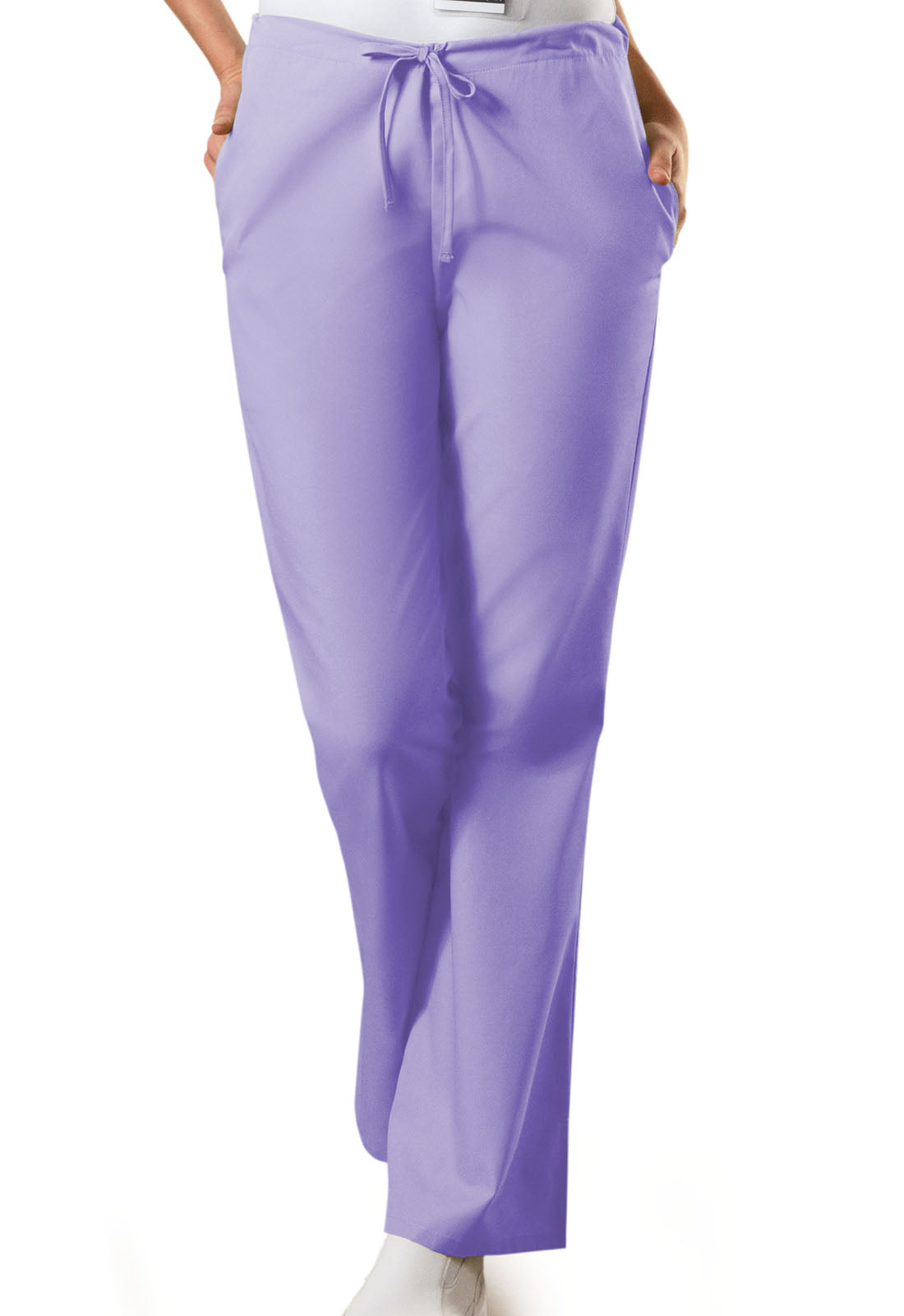 Women's Natural Rise Flare Leg Drawstring Pant - Orchid