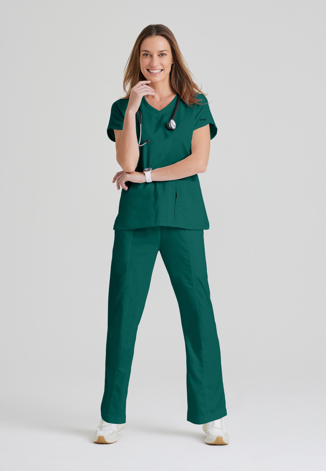 Cora Top - Hunter Green - Grey's Anatomy Scrubs