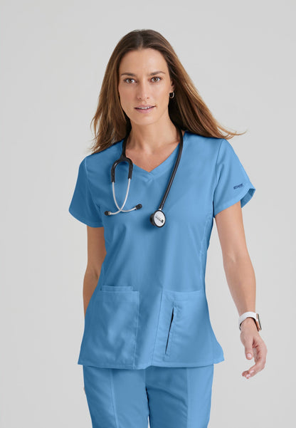 Cora Top - Ciel Blue - Grey's Anatomy Scrubs
