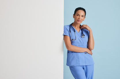 Riley Top - Hunter Green - Jen's Scrubs