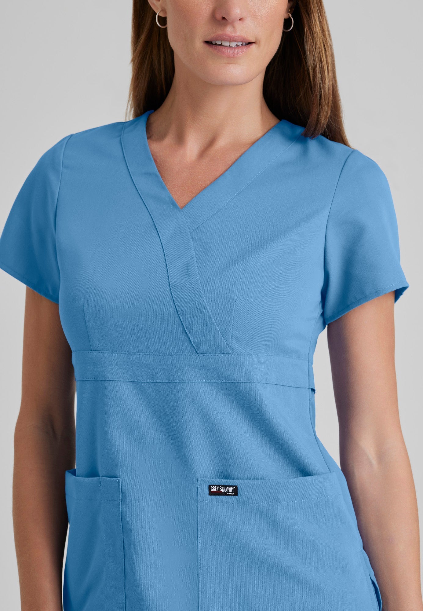 Riley Top - Ciel Blue - Jen's Scrubs