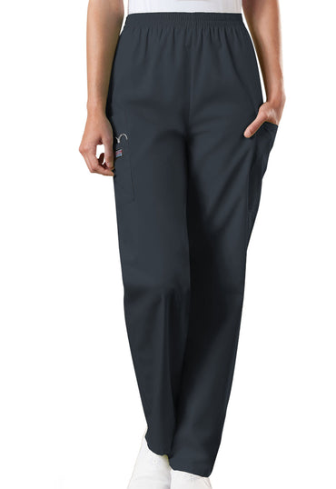 Women's Natural Rise Tapered Pull-On Cargo Pant - Pewter