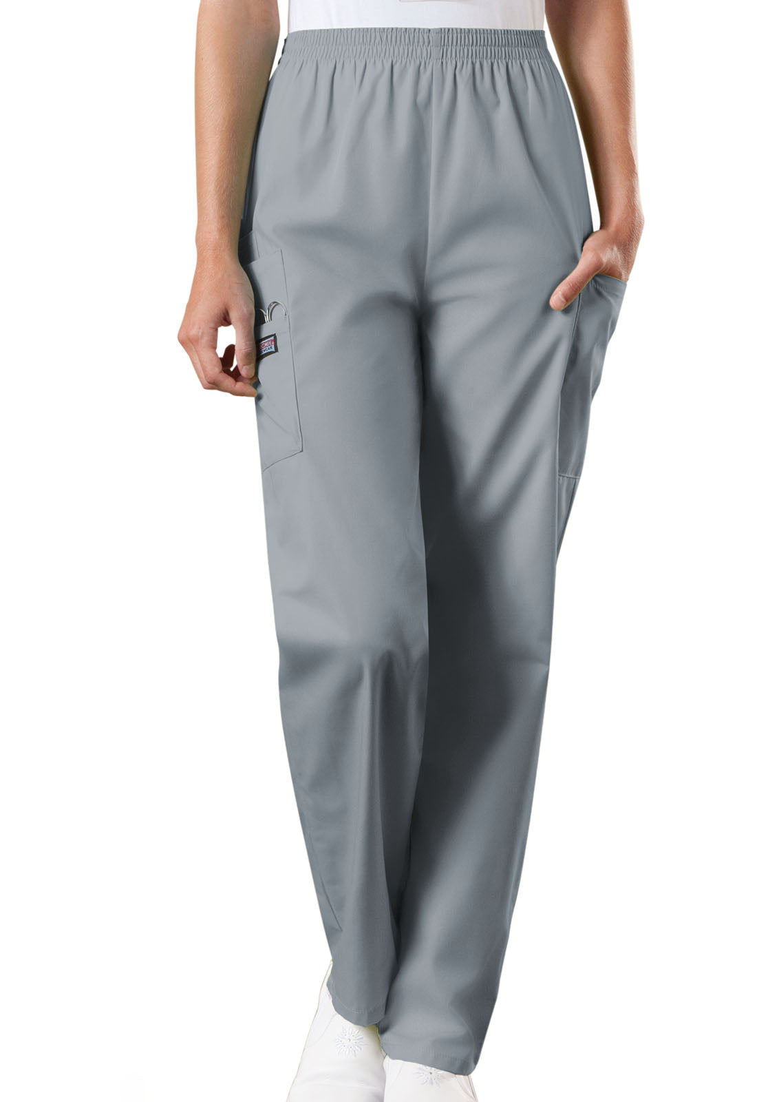 Women's Natural Rise Tapered Pull-On Cargo Pant - Grey