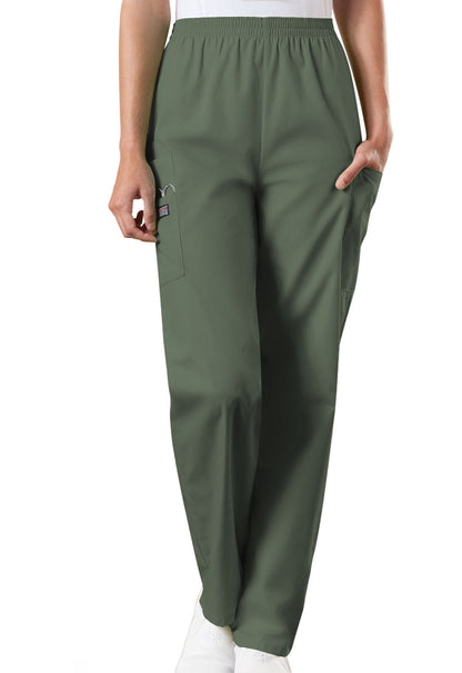 Women's Natural Rise Tapered Pull-On Cargo Pant - Olive