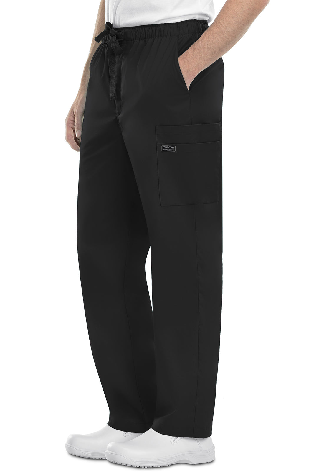 Men's Fly Front Cargo Pant - Black