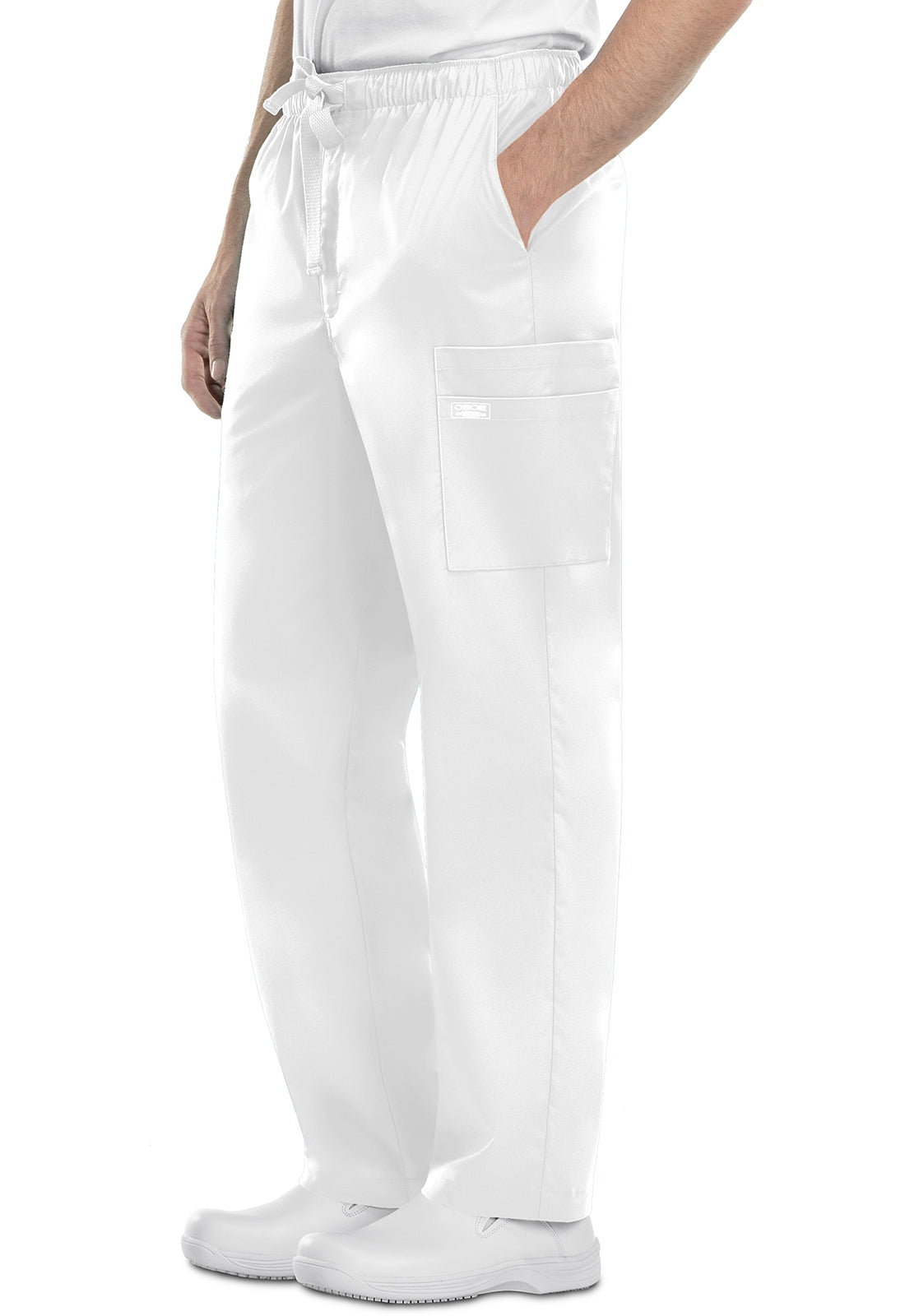 Men's Fly Front Cargo Pant - White