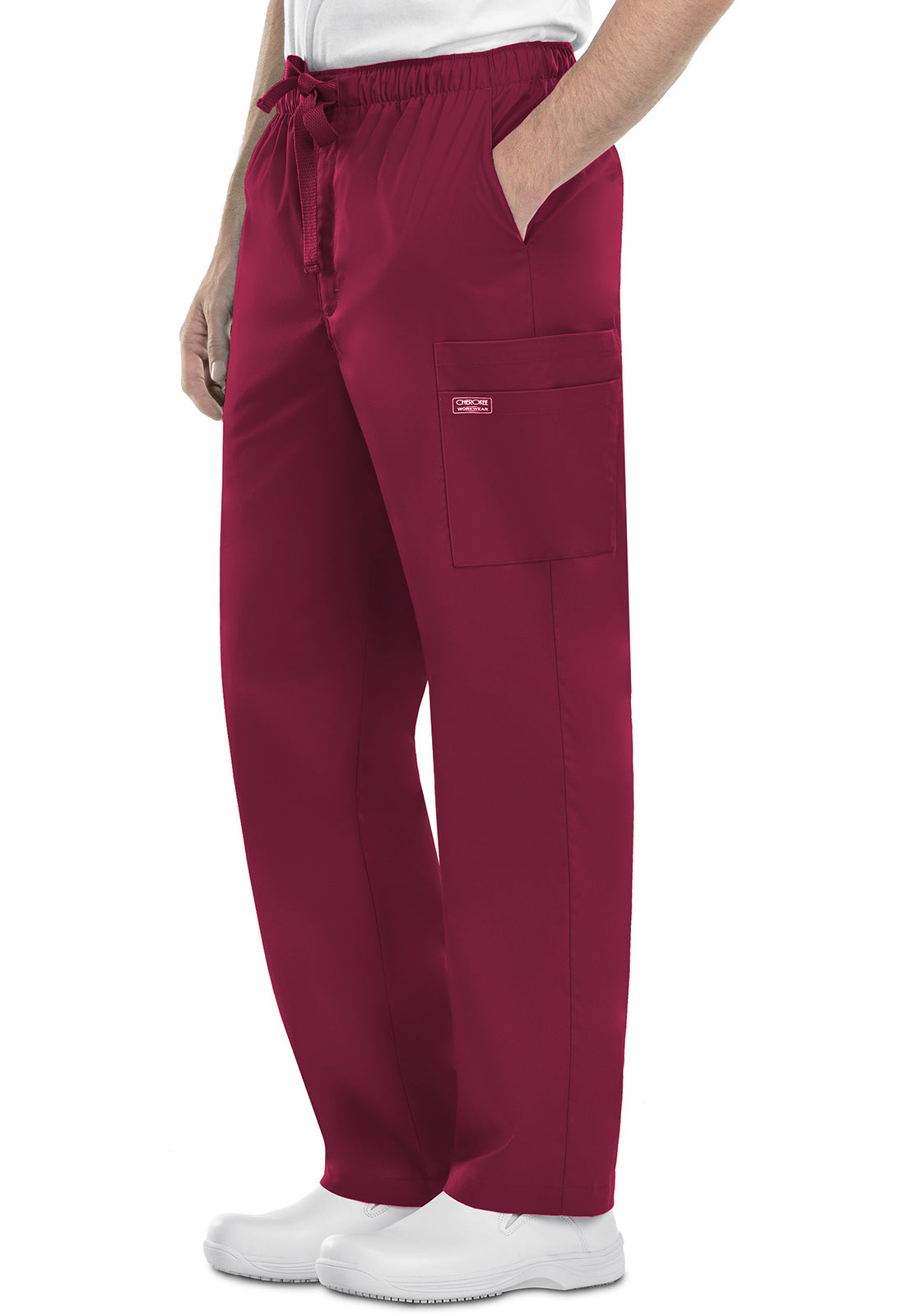 Men's Fly Front Cargo Pant - Wine