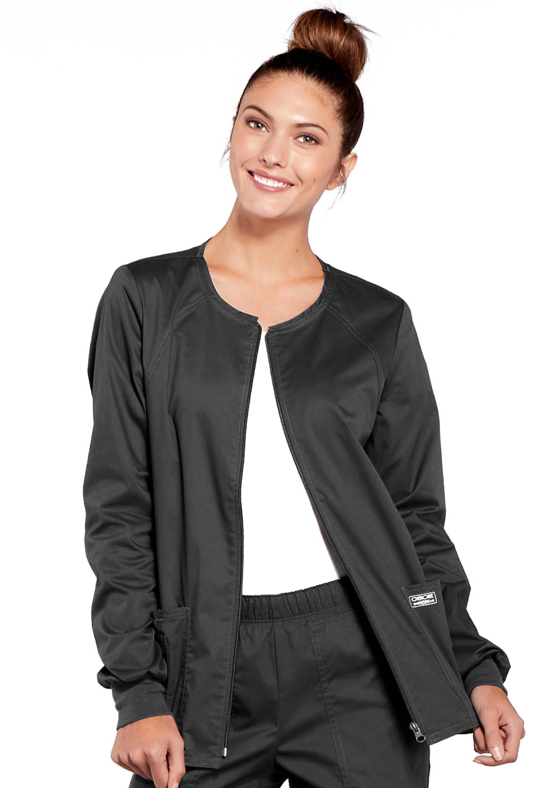 Women's Zip Front Jacket - Pewter