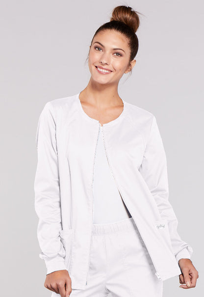Women's Zip Front Jacket - White