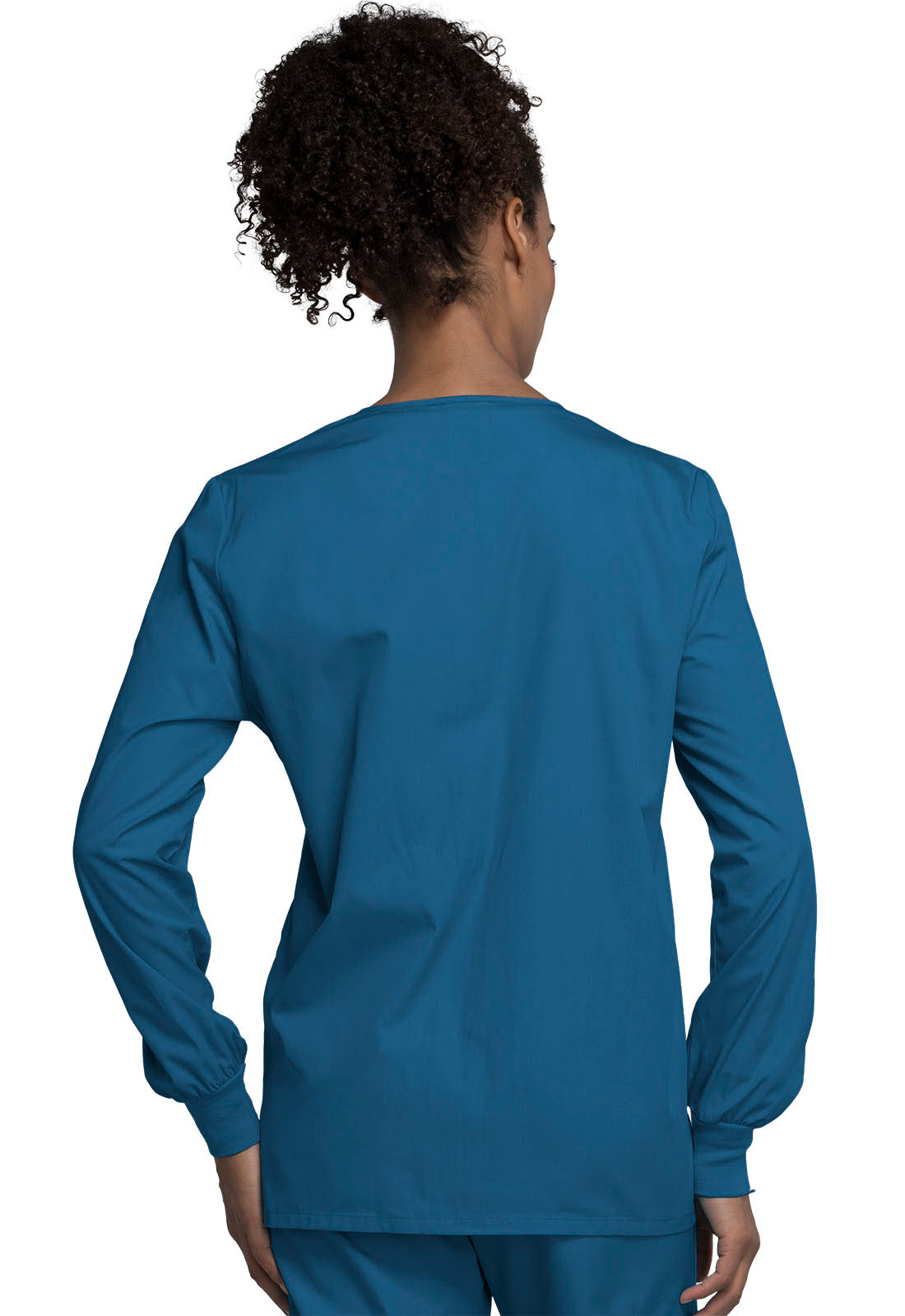 Women's Snap Front Warm-Up Jacket - Caribbean Blue