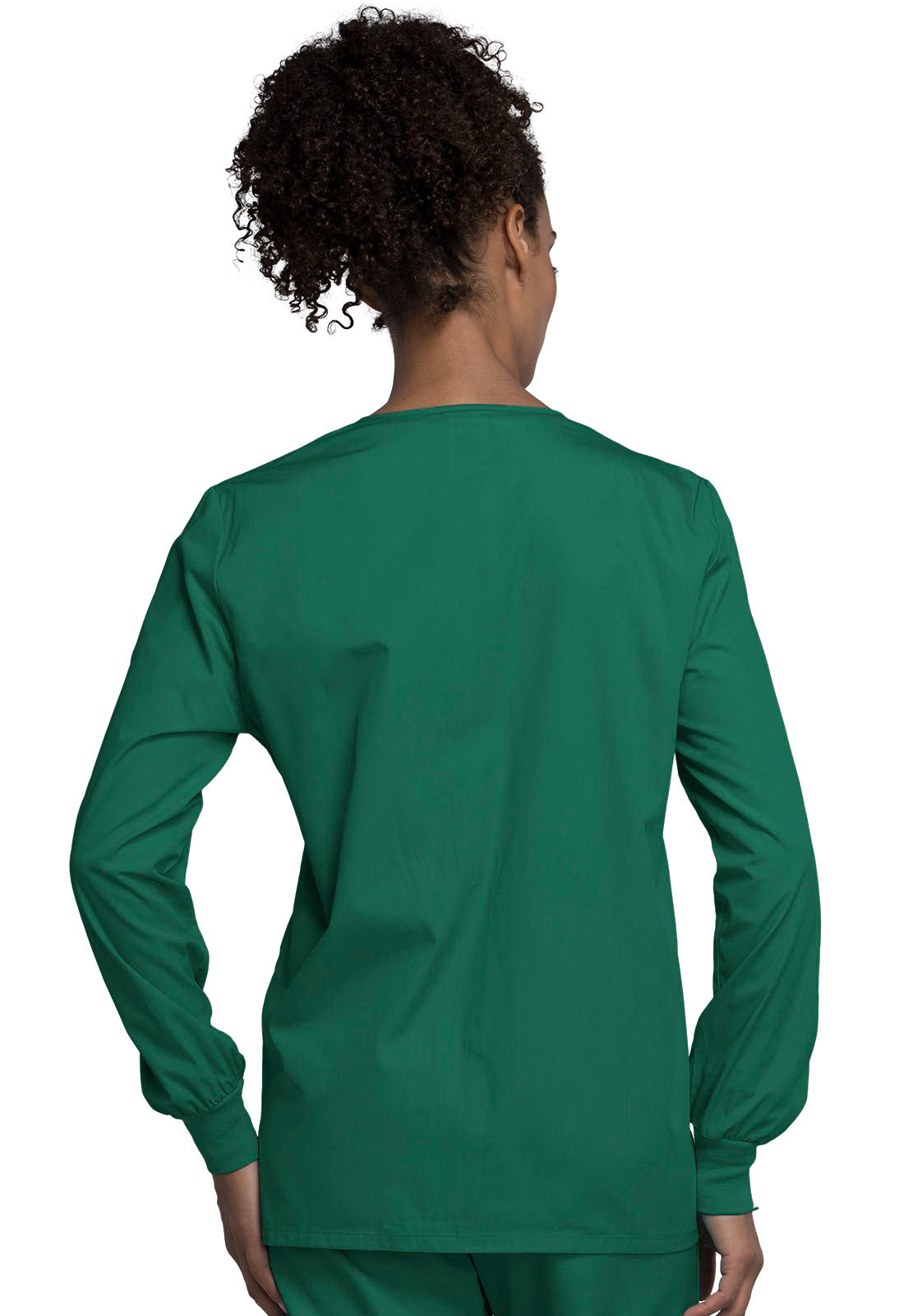 Women's Snap Front Warm-Up Jacket - Hunter Green